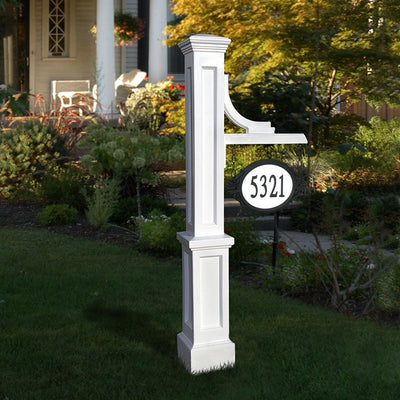 Woodhaven Address Sign Post