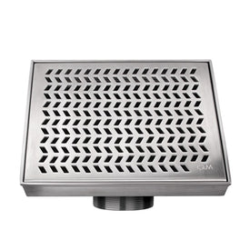 Delmar Series Nami Line Centerpoint Drain 4" x 4"