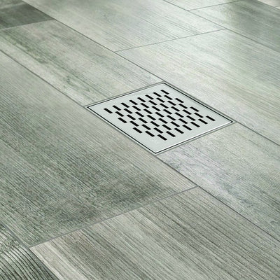 Delmar Series Delta Line Centerpoint Drain 4" x 4"