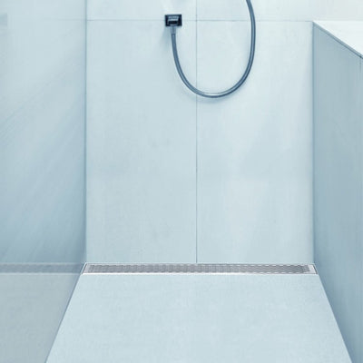 Delmar Series Delta Line Linear Drain 58" x 3-3/8"