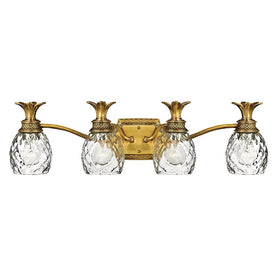 Plantation Four-Light Bathroom Lighting Fixture
