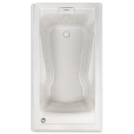 Evolution 60"L x 32"W Integral Apron Whirlpool Bathtub with EverClean/Left-Hand Drain