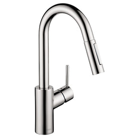 Focus Single-Hole Pull Down Bar/Prep Faucet with Dual Spray