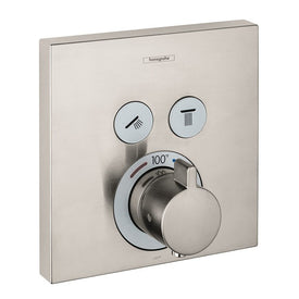 ShowerSelect E Square Thermostatic Two-Function Shower Trim