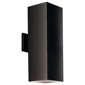 6" Square Two-Light Halogen Wall Lantern