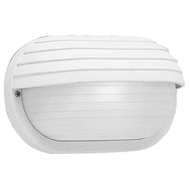 Bulkheads Oval Polycarbonate Single-Light Wall Lighting Fixture with Hood