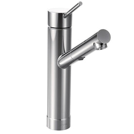 Tilt Single Handle Low Arc Pull Out Kitchen Faucet - OPEN BOX