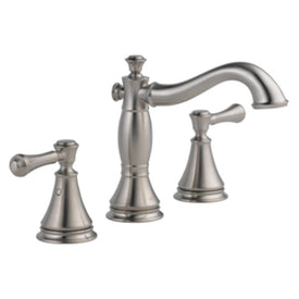 Cassidy Two Handle Widespread Bathroom Faucet with Drain