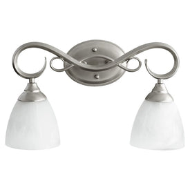 Powell Two-Light Bathroom Vanity Fixture
