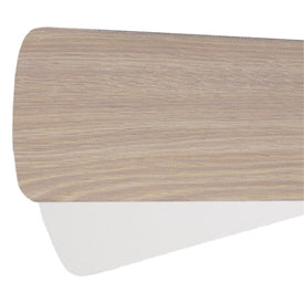 Replacement 52" Type 5 Semi-Square Outdoor Ceiling Fan Blades Set of 5 - Washed Oak/White