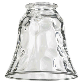 Replacement Clear Hammered Glass Bell Shade