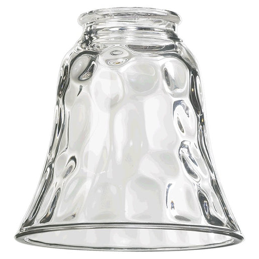 Replacement Clear Hammered Glass Bell Shade