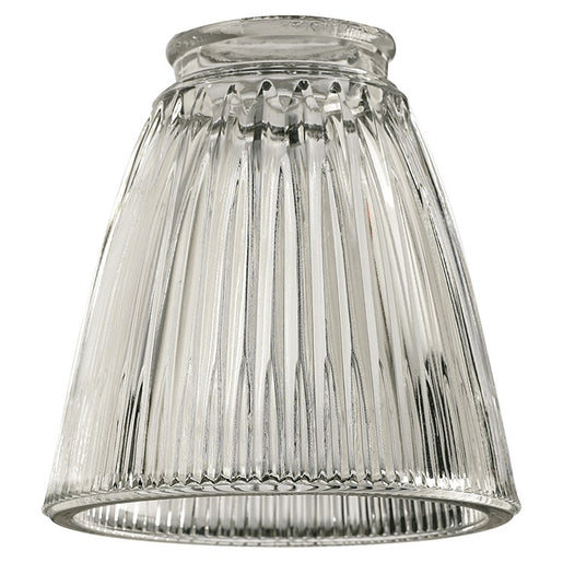 Replacement Clear Ribbed Glass Bell Shade