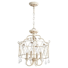 Venice Four-Light Convertible Semi-Flush Mount Ceiling Fixture/Pendant
