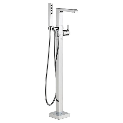 Ara Single Handle Freestanding Floor Mount Tub Filler with Handshower