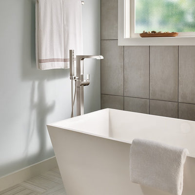 Ara Single Handle Freestanding Floor Mount Tub Filler with Handshower