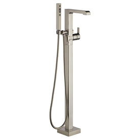 Ara Single Handle Freestanding Floor Mount Tub Filler with Handshower