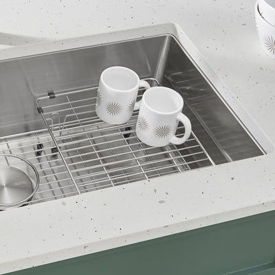 15-3/8"L x 10-13/16"W Multi-Level Stainless Steel Sink Grid