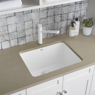 Liven 25" Single Bowl Silgranit Dual Mount Laundry Sink with 1 Hole