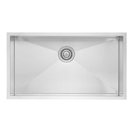 Quatrus R15 28" Single Bowl Stainless Steel Undermount Kitchen Sink