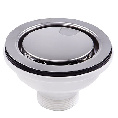Premium Flip-Top Crumb Cup Kitchen Drain