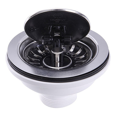 Premium Flip-Top Crumb Cup Kitchen Drain