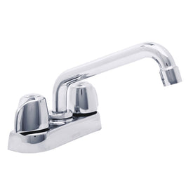 Laundry Faucet Classics with 6 Inch Spout Hose Connection 4 Inch Spread ADA Chrome