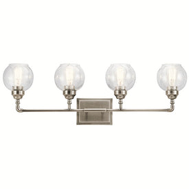 Niles Four-Light Bathroom Vanity Fixture