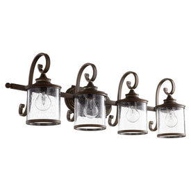 San Miguel Four-Light Bathroom Vanity Fixture