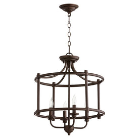 Rossington Four-Light Convertible Semi-Flush Mount Ceiling Fixture/Pendant
