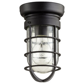 Bowery Single-Light Outdoor Flush Mount Ceiling Fixture