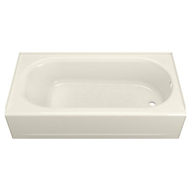 Princeton 60"L x 30"W Recessed Alcove Bathtub with Right-Hand Drain