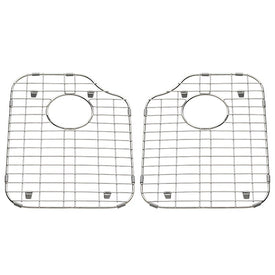 17"x12" Stainless Steel Bottom Grid Sink Rack 2-Pack