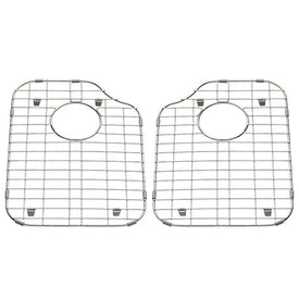 17"x12" Stainless Steel Bottom Grid Sink Rack 2-Pack