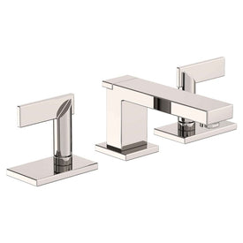 Metro Two Handle Widespread Bathroom Faucet with Drain