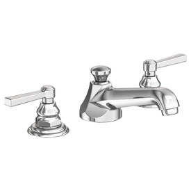 Astor Two Handle Widespread Bathroom Faucet with Drain - Polished Chrome