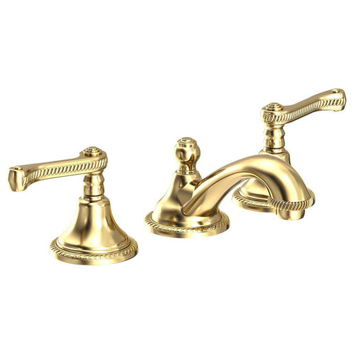 Amisa Two Handle Widespread Bathroom Faucet with Cross Handles with Drain - Forever Brass PVD