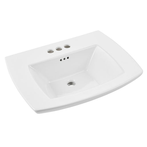 Edgemere 25"W Fireclay Pedestal Sink Top Only for 4" Centerset Faucet