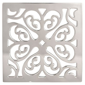 Decorative 4" Square Shower Drain Cover
