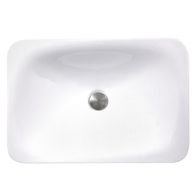 Brant Point 21.175" Single Bowl Rectangular Ceramic Drop-In Vanity Sink