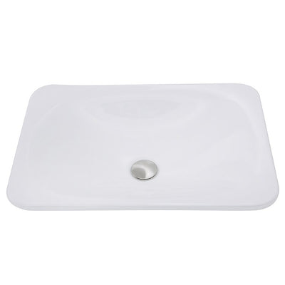 Brant Point 21.175" Single Bowl Rectangular Ceramic Drop-In Vanity Sink