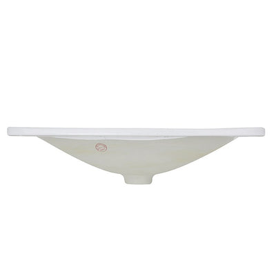 Brant Point 21.175" Single Bowl Rectangular Ceramic Drop-In Vanity Sink