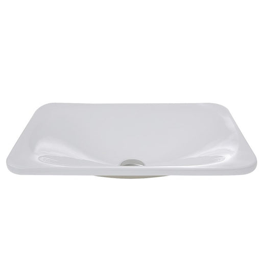 Brant Point 21.175" Single Bowl Rectangular Ceramic Drop-In Vanity Sink