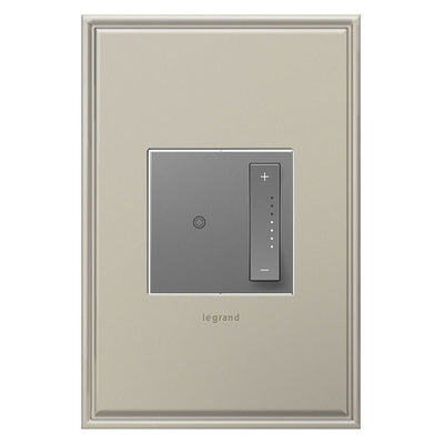 Dimmer Switch adorne SofTap/3-Wire 700 Watt Incandescent/Halogen/MLV/Fluorescent/ELV/CFL/LED Magnesium 4.20 x 1.77 Inch