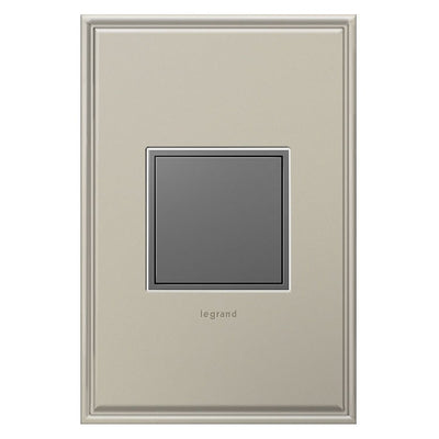 Receptacle adorne 1-Gang Pop-Out 15 Amps Magnesium
