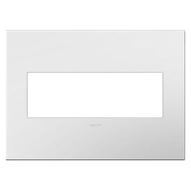 Wall Plate adorne 3 Gang Gloss White 7.06 x 5.13 Inch for adorne Switches/Dimmers and Outlets