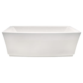 Townsend 68" L x 36" W Freestanding Soaking Tub with Center Drain and Integrated Overflow