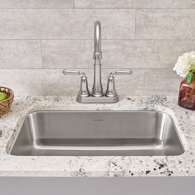 Portsmouth 23-3/8" Single Bowl Stainless Steel Undermount Kitchen Sink with Drain