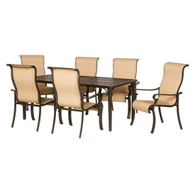 Brigantine Seven-Piece Outdoor Dining Set with Cast Top Table