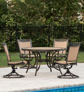 Product Image: FNTDN5PCSWTN Outdoor/Patio Furniture/Patio Dining Sets